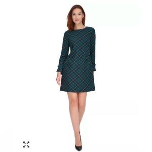Tommy Hilfiger green Long Sleeve Dress